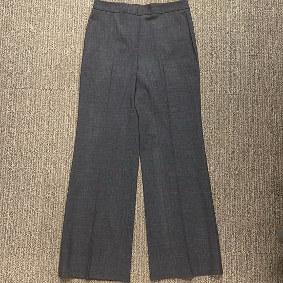 Trousers. Dark slate blue and black Glenn plaid - Picture 3 of 8